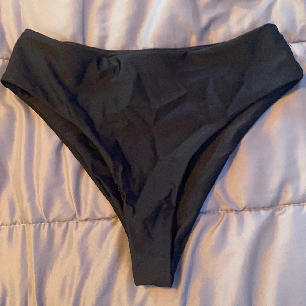 Black zaful swim bikini bottoms